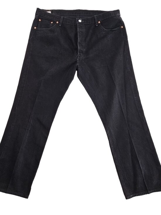 Levi's Other - Levi's 501 Jeans Men's 44x32 Black Button Fly Straight Leg Classic Fit